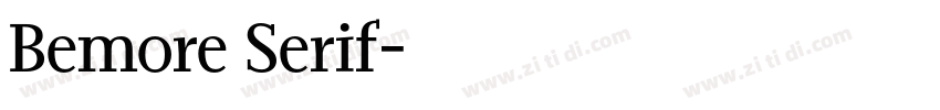 Bemore Serif字体转换